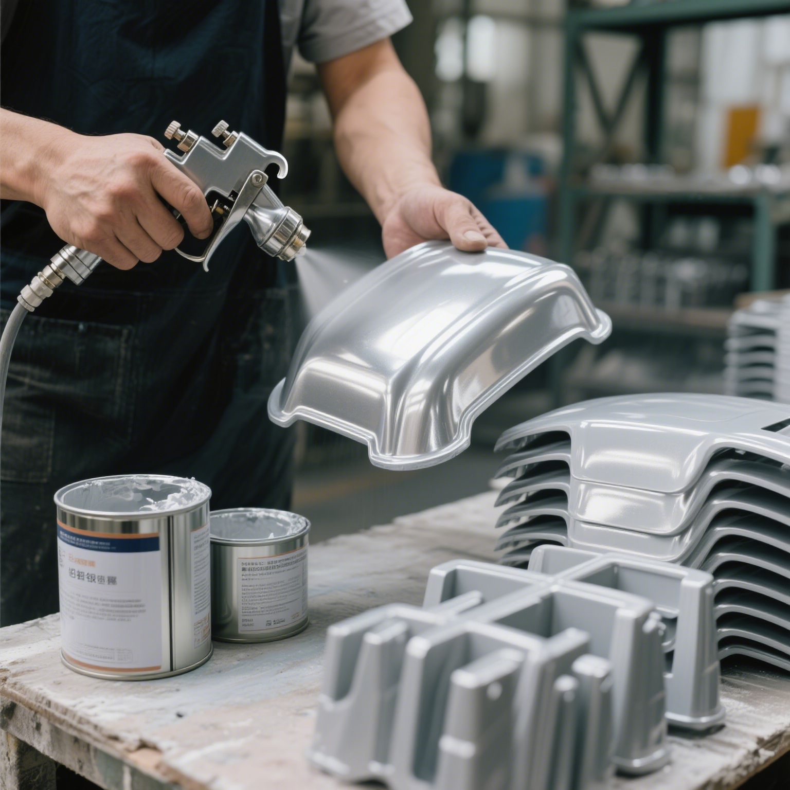 Plastic paint leafing aluminum silver pa